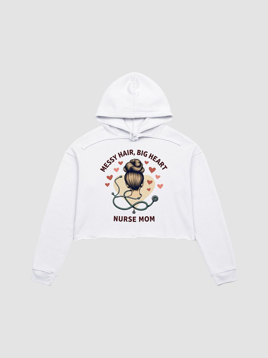 Nurse Mom Big Heart Crop Hoodie product image (2)