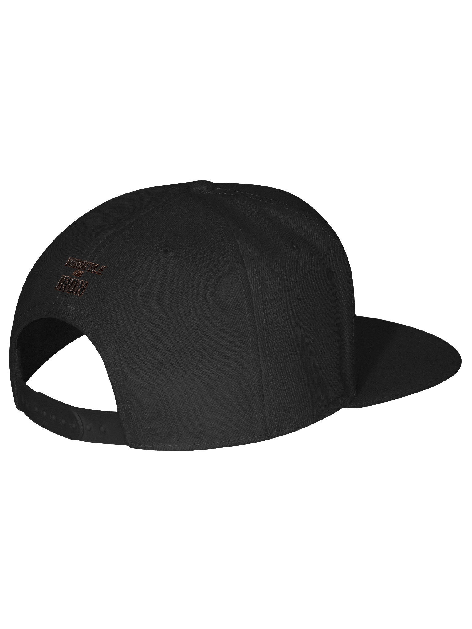 Club 121 Throttle & Iron Snapback Hat — Orange Outline (HD) Edition product image (3)