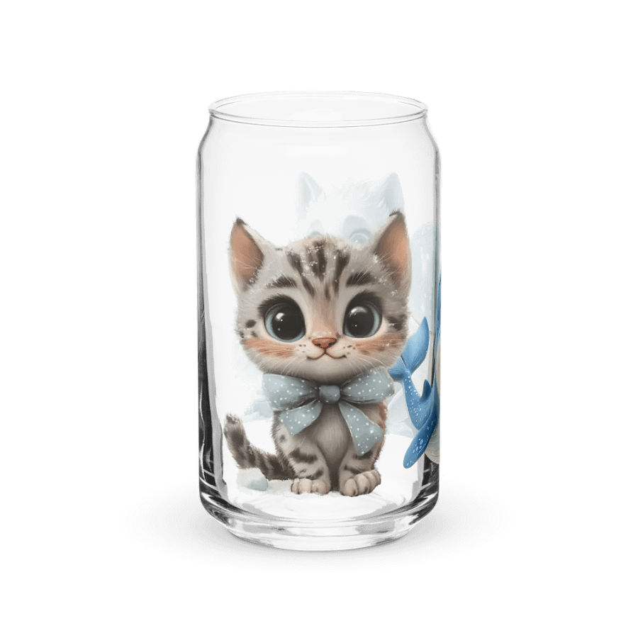 Whimsical Arctic Animal Can-Shaped Glass product image (4)