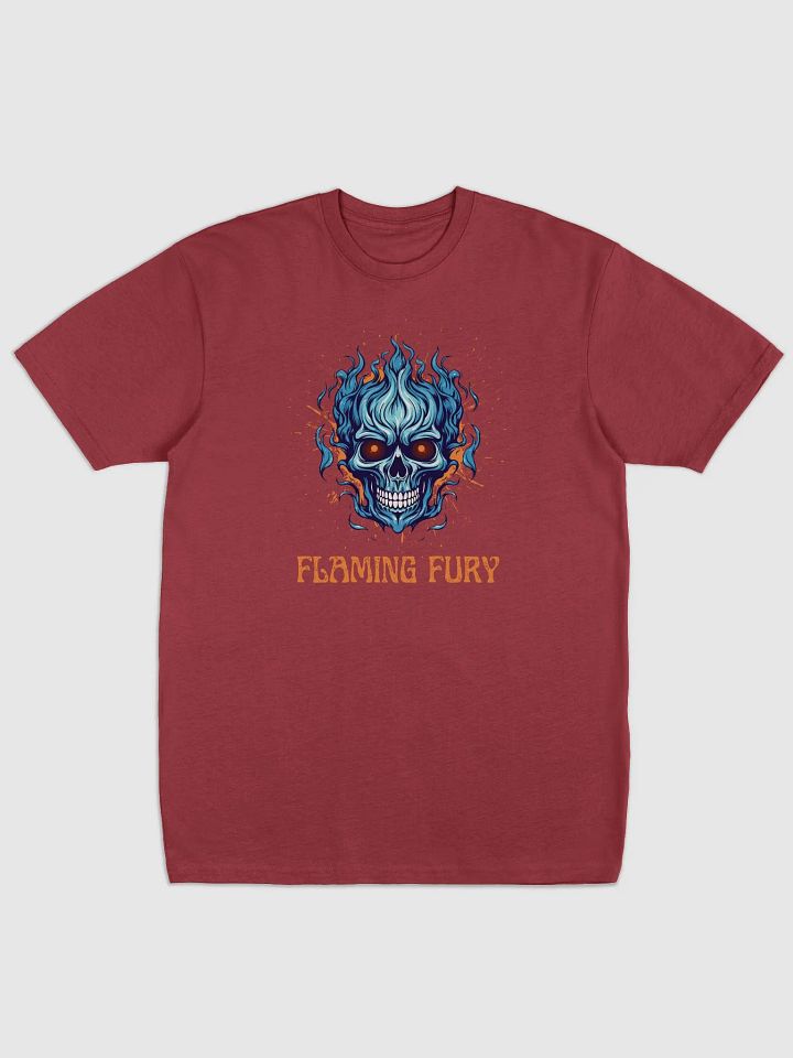 Flaming Fury Skull Heavyweight Tee product image (3)