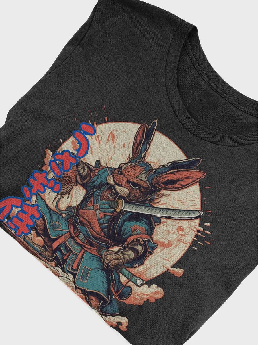 Samurai Bunny Warrior, Japanese Warrior Bunny, Retro Style T-Shirt, Unique Animal Design Tee, Vintage Samurai Art Shirt Classic Tee product image (6)