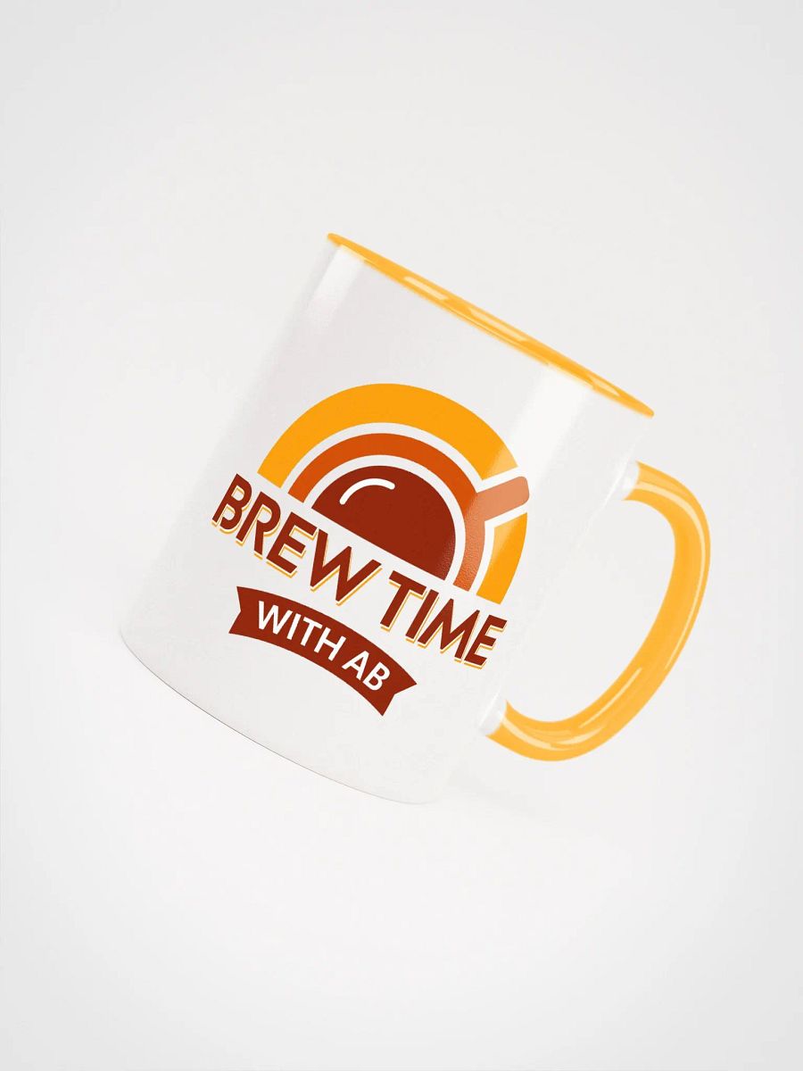 Brew Time Mug (Yellow Handle) product image (4)