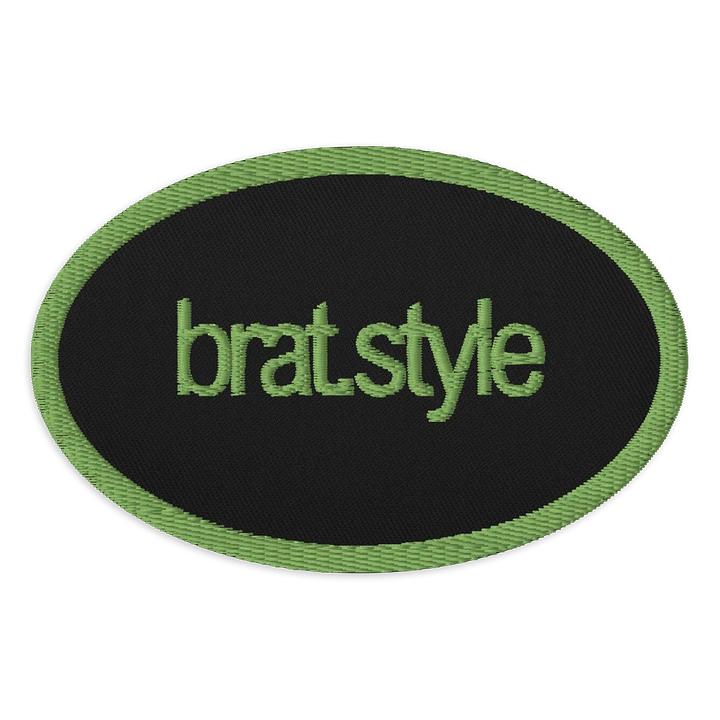 the bratstyle embroidered patch - oval product image (1)