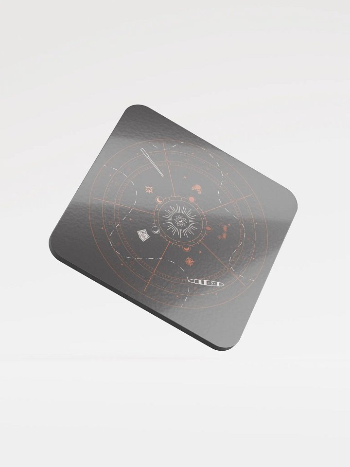 Dark Academia Cork Coaster product image (1)