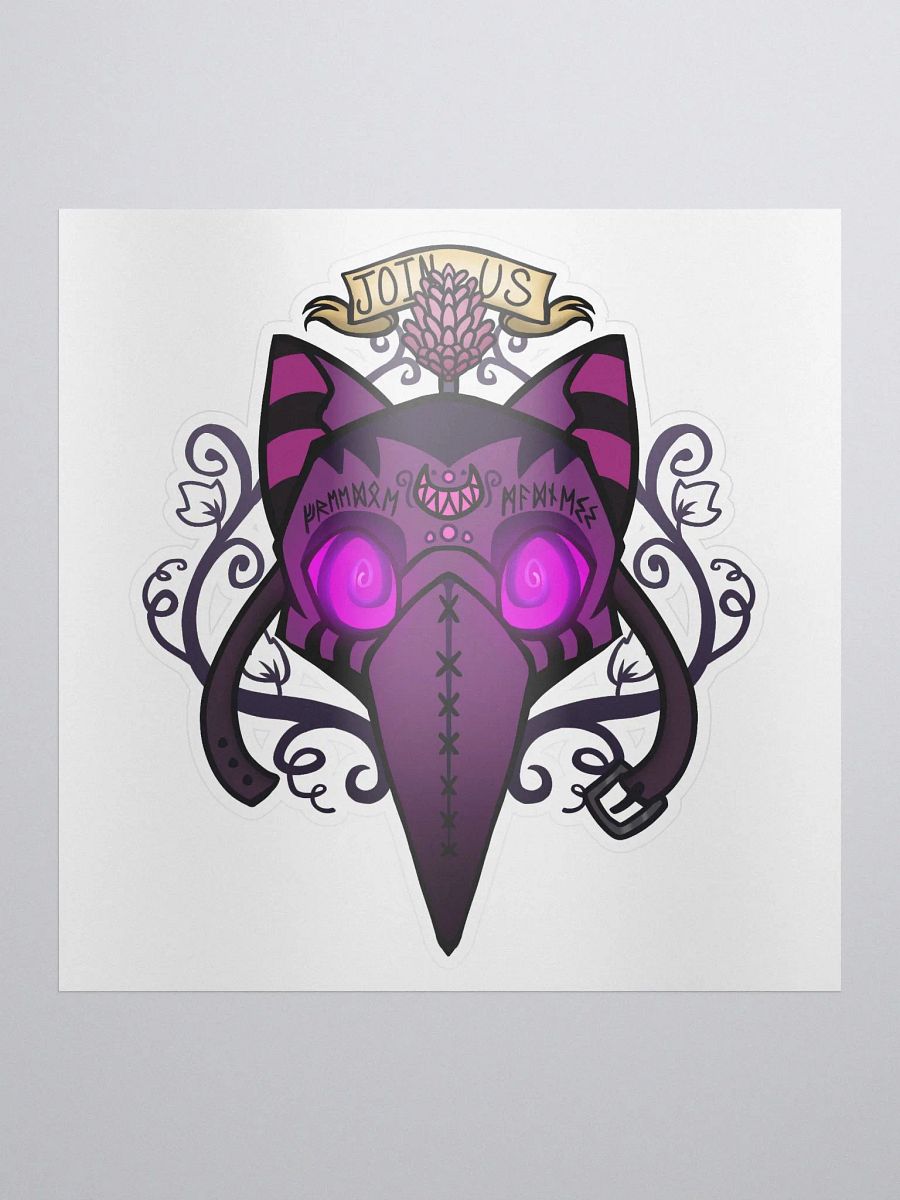 Cult of the Grinner Sticker - Neon glow product image (1)
