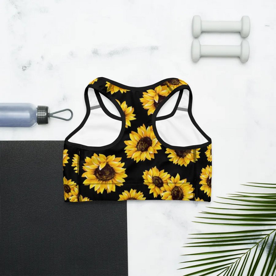 Sunflower Printed Sport's Bra product image (11)
