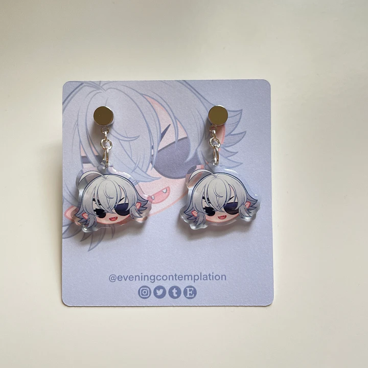 Geega - Vshojo Silver Plated Acrylic Earrings product image (2)
