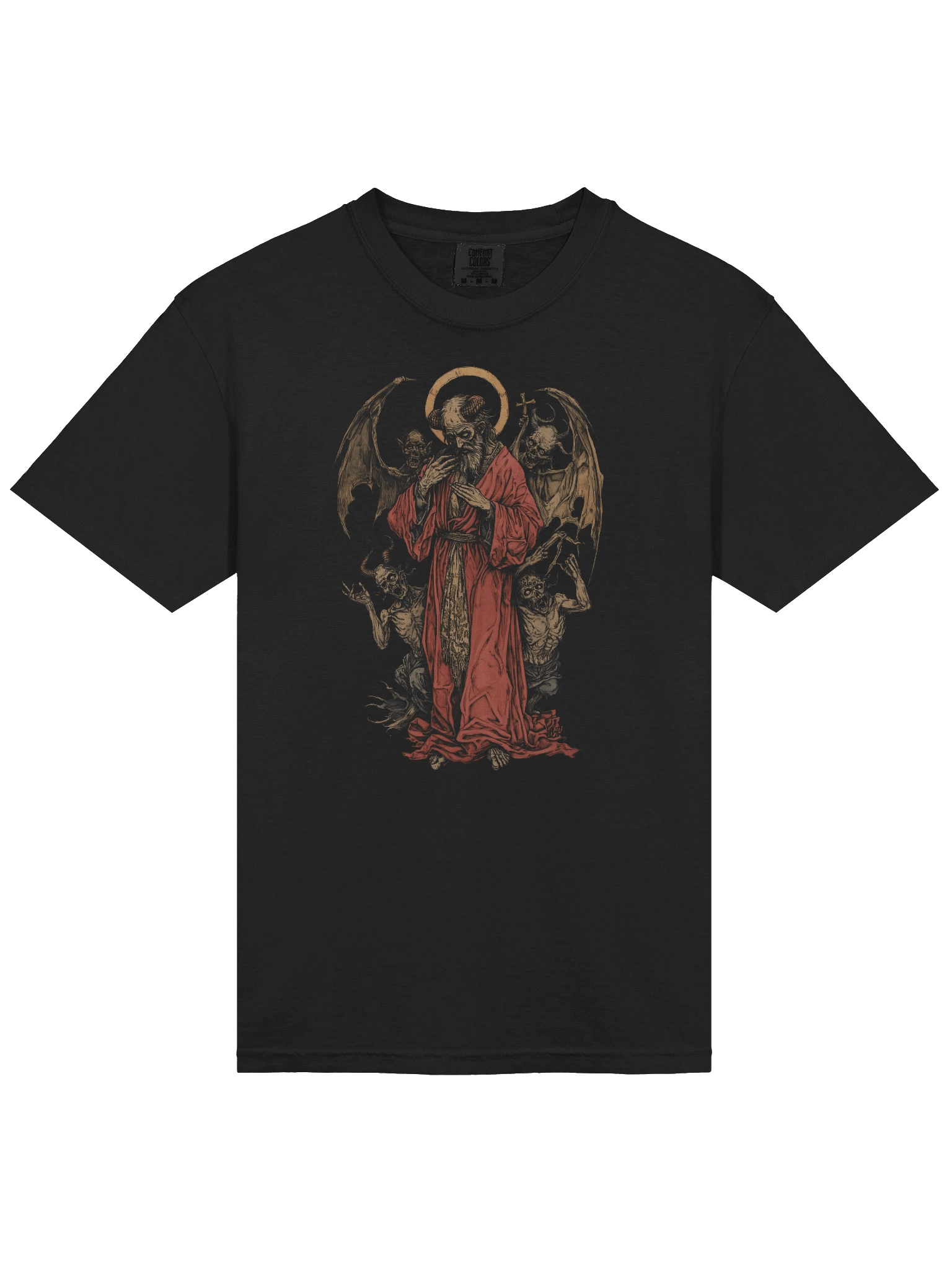 Demon Saint, Devil, Satan, Evil Dark Religious Temptation T-Shirt product image (3)