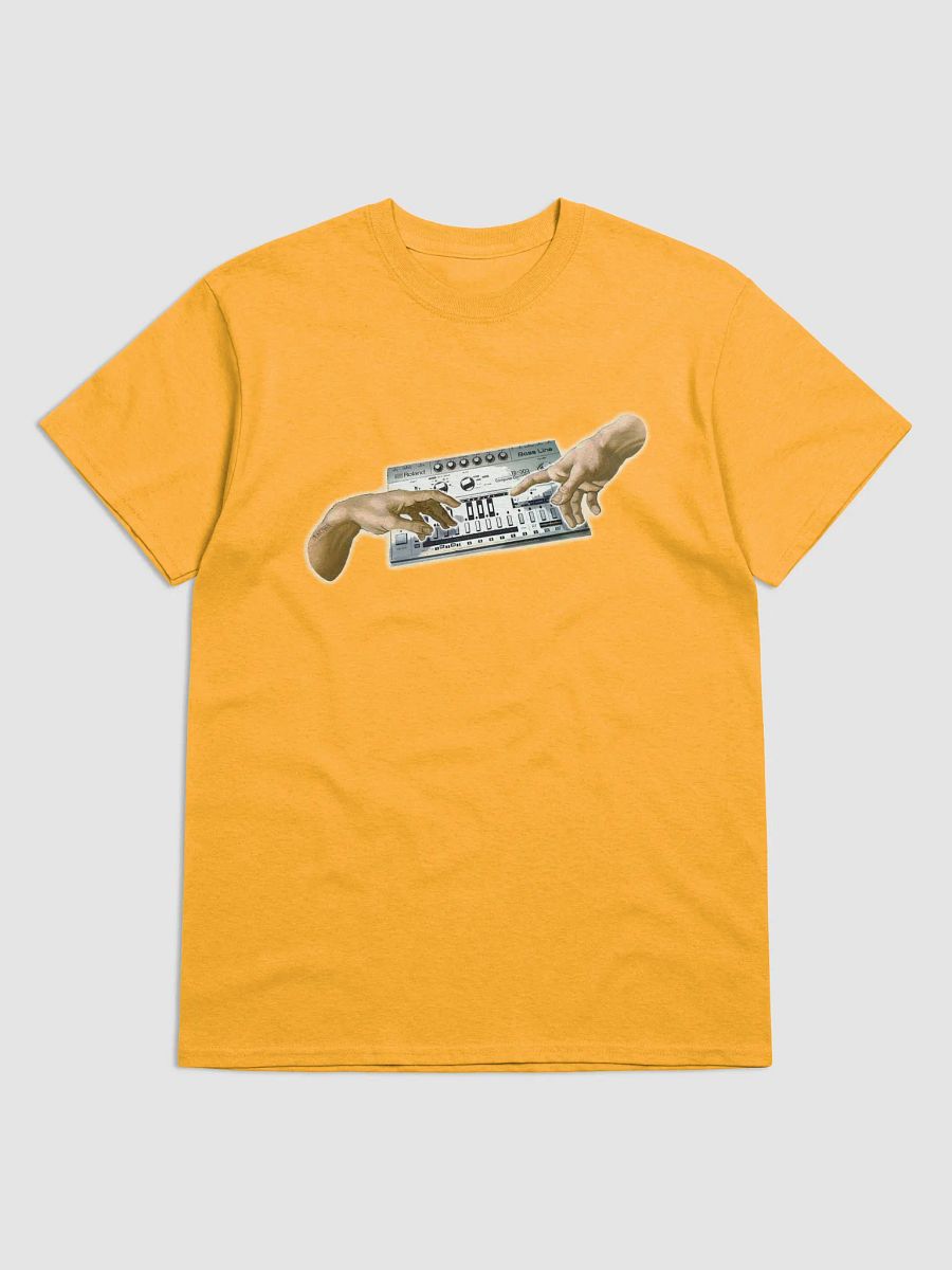 The creation of Roland TB303, classic synth Tribute by Frank Fonik, Techno EDM Unisex t-shirt product image (4)