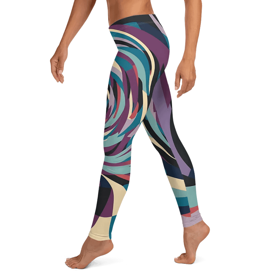 Abstract Lithographic Pattern Design leggings - V5 product image (4)