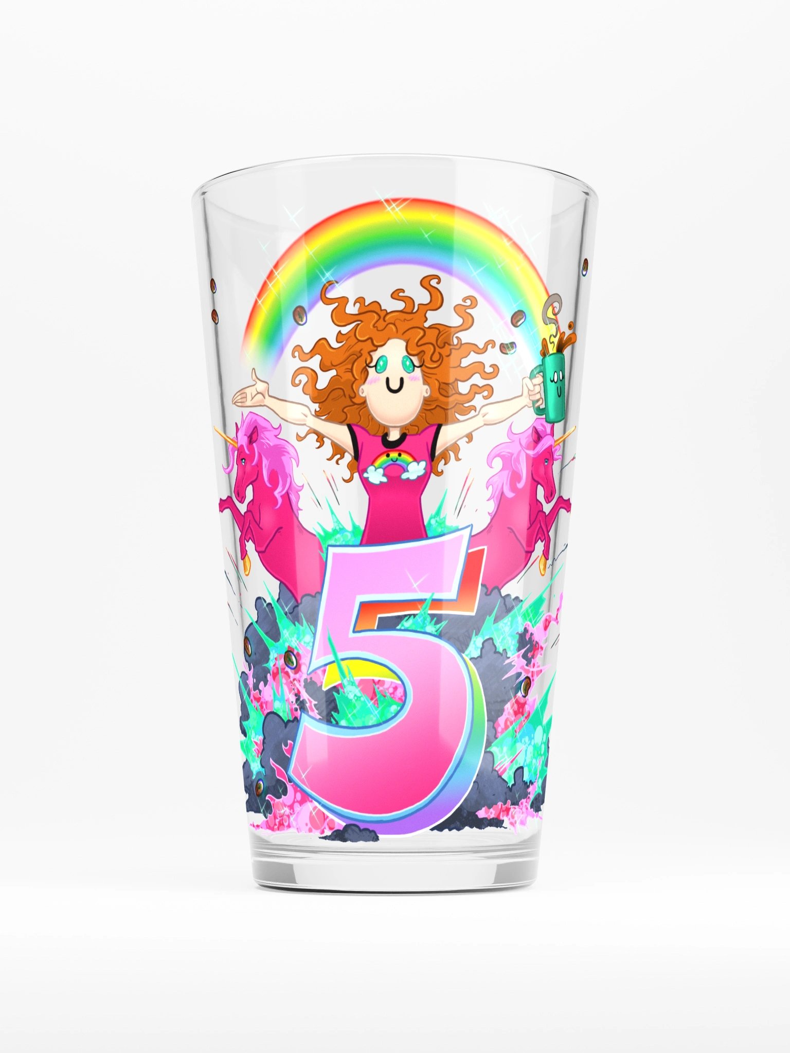 LadyAm5Years Pint Glass product image (1)