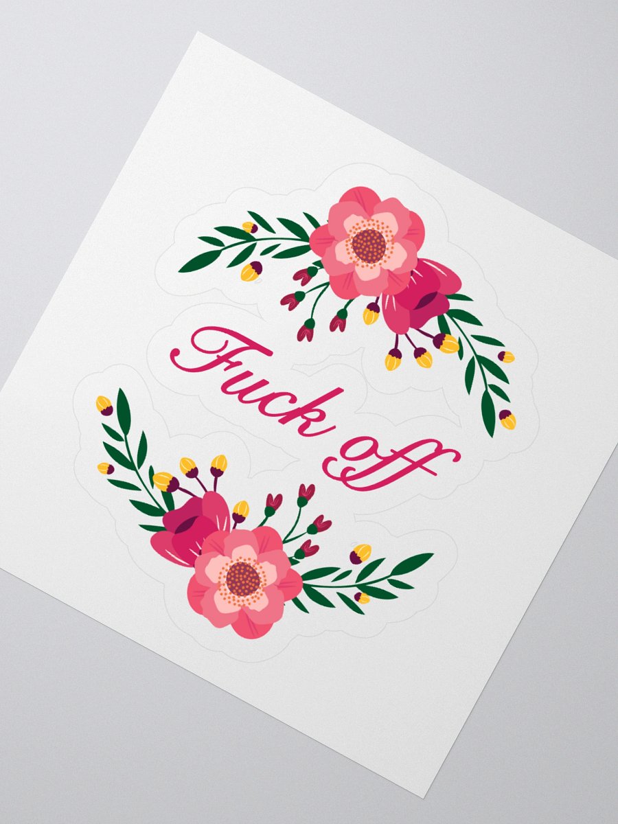 F Off Kiss Cut Sticker product image (6)