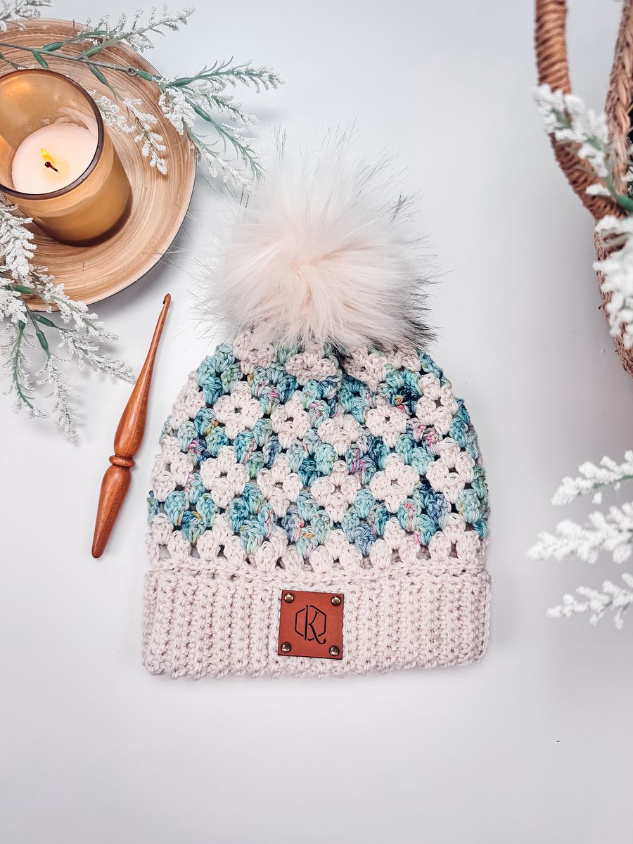 Diamond Granny Stitch Crochet Hat Pattern product image (4)