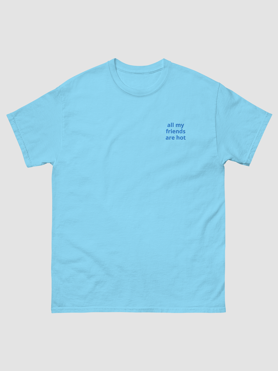 Hot Friends Blue Embroidered T-Shirt product image (1)