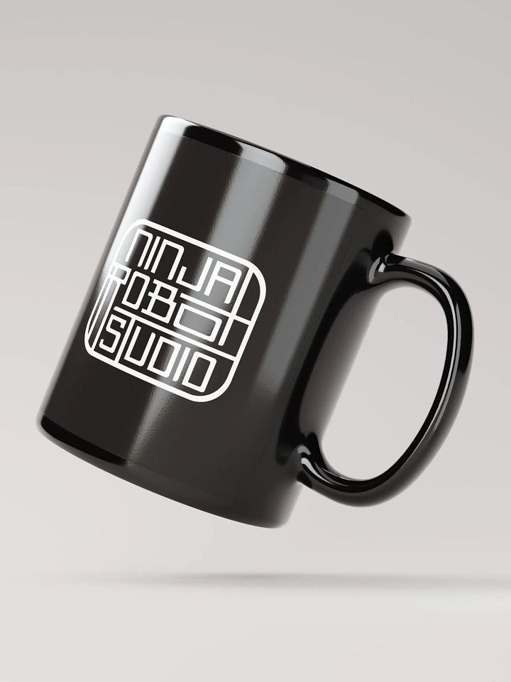 Ninja Robot Black Coffee Mug product image (4)