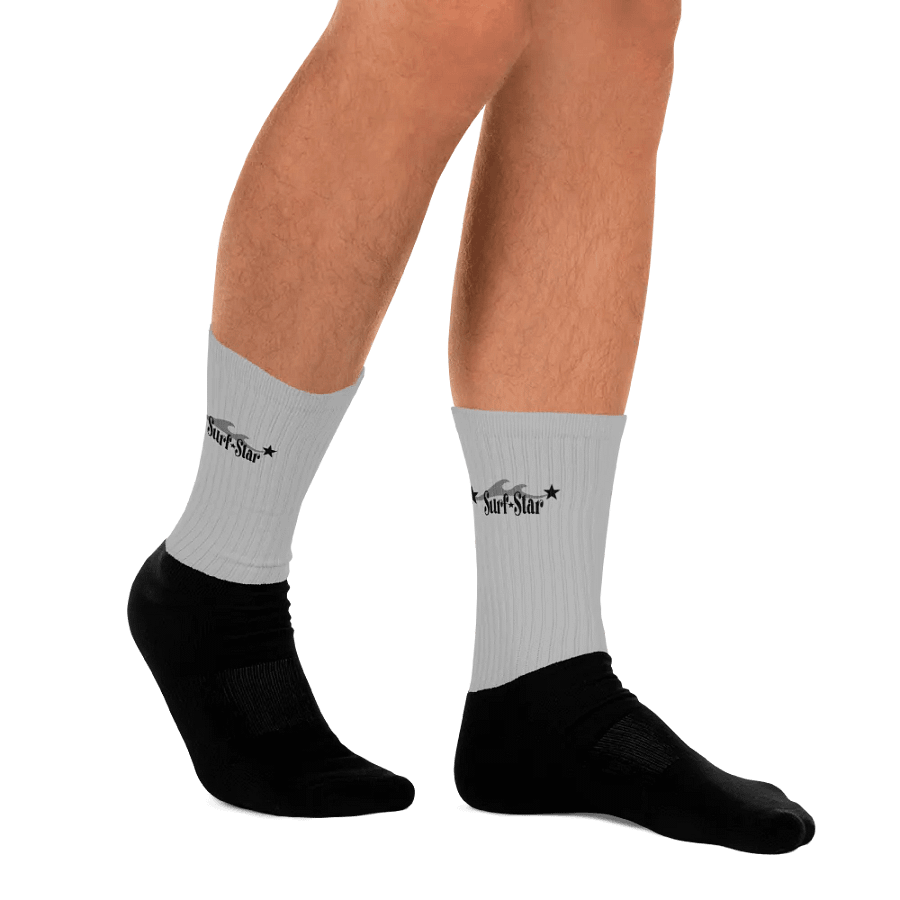 Surf star logo, gray socks product image (12)