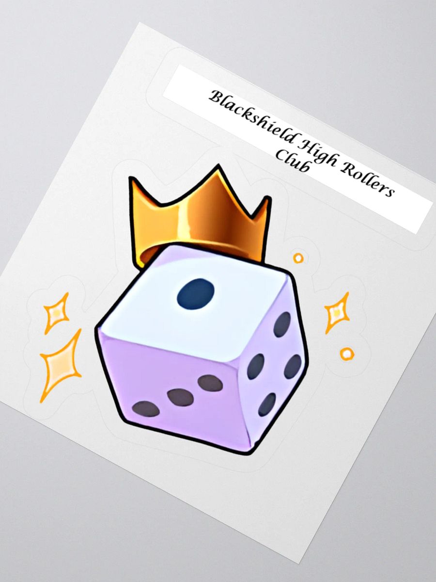 Blackshield High Rollers Club Dice King Kiss Cut Stickers product image (3)