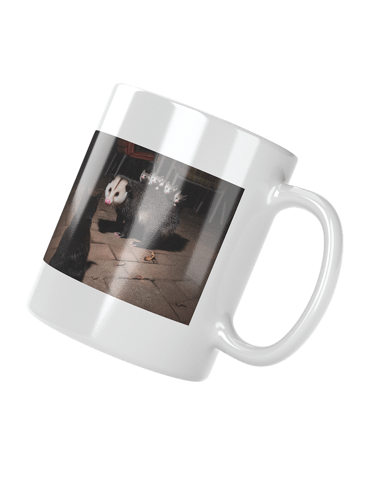 Cat meets opossum family Cup product image (2)