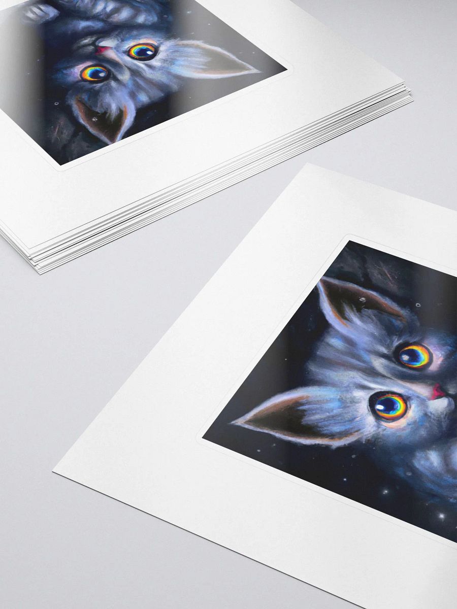 Cute Galactic Kitty Delta Sticker product image (5)