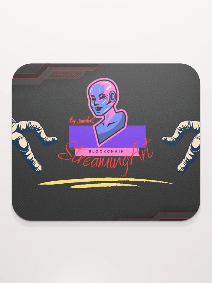 Futuristic StreamingArt Blockchain Mouse Pad product image (2)