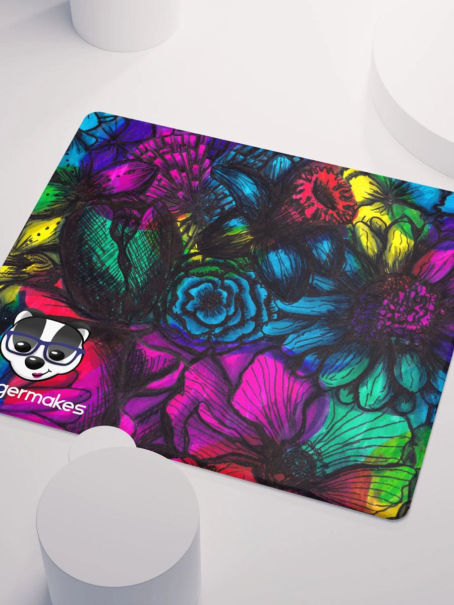 Tie-dye Flower BadgerMakes Gaming Mat product image (3)