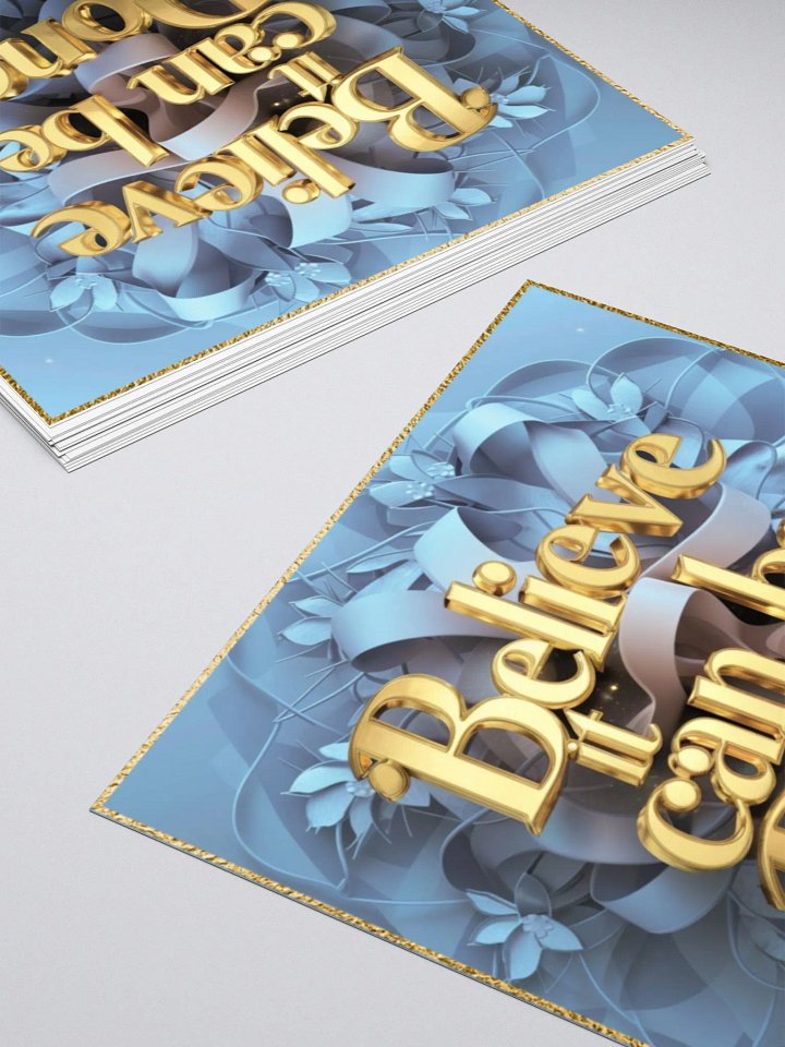 Inspirational sticker, Believe It Can Be Done product image (2)