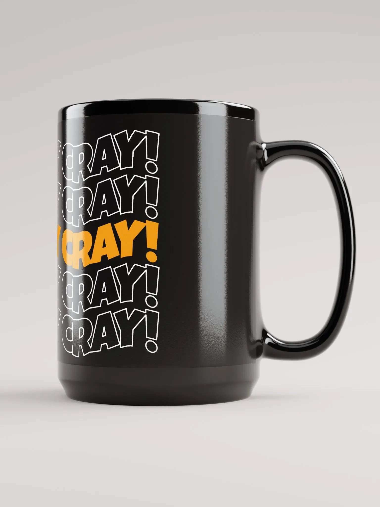 He's cray cray! Mug (orange/white) product image (1)