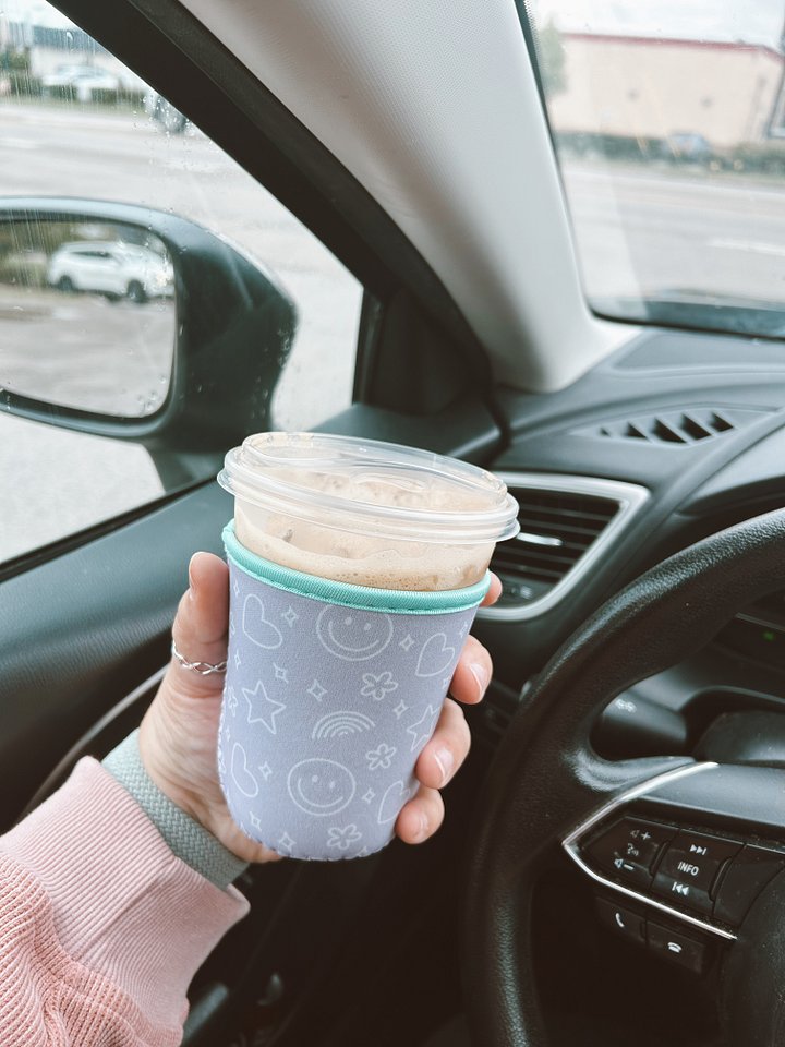 Lavender Doodle Cup Sleeve product image (2)
