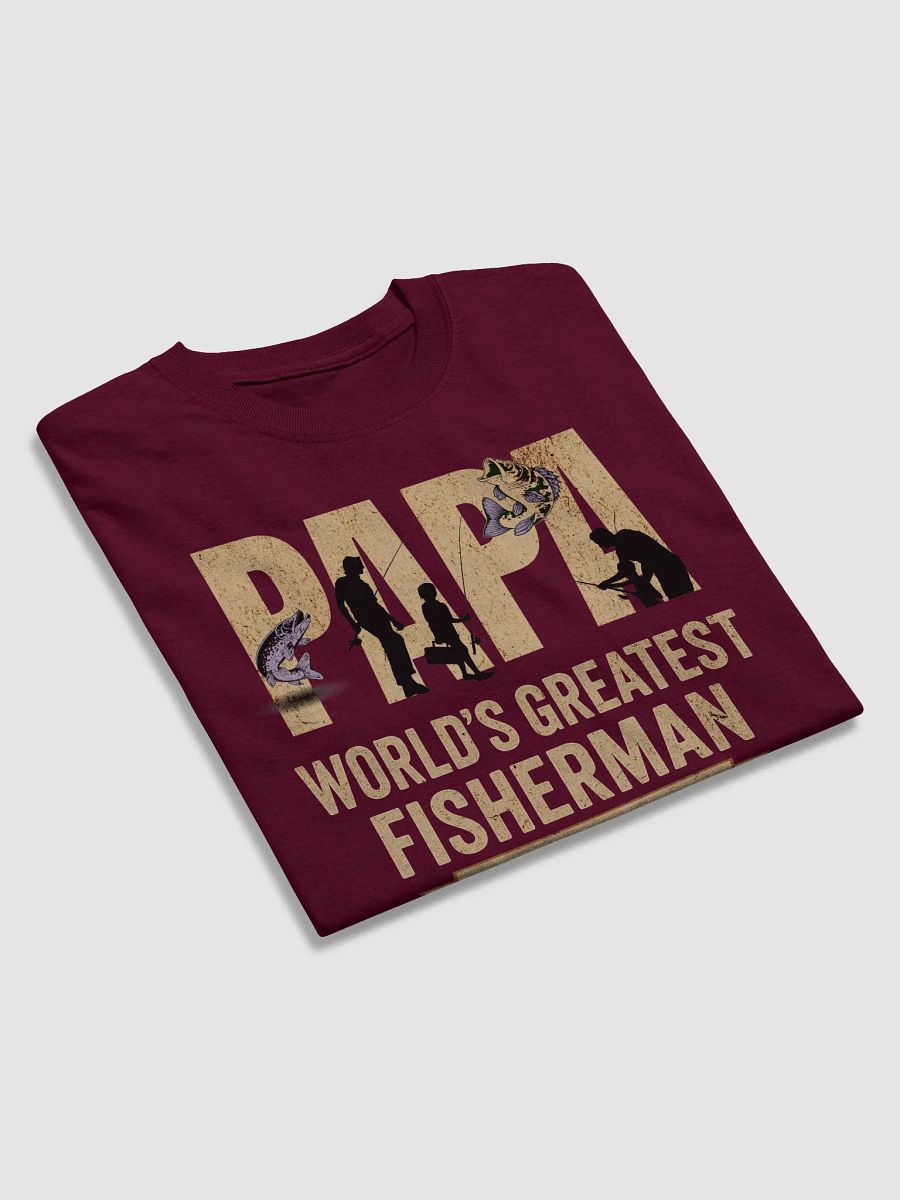 Papa Fisherman Vintage T-Shirt – World's Greatest Fisherman Retro Gift product image (9)