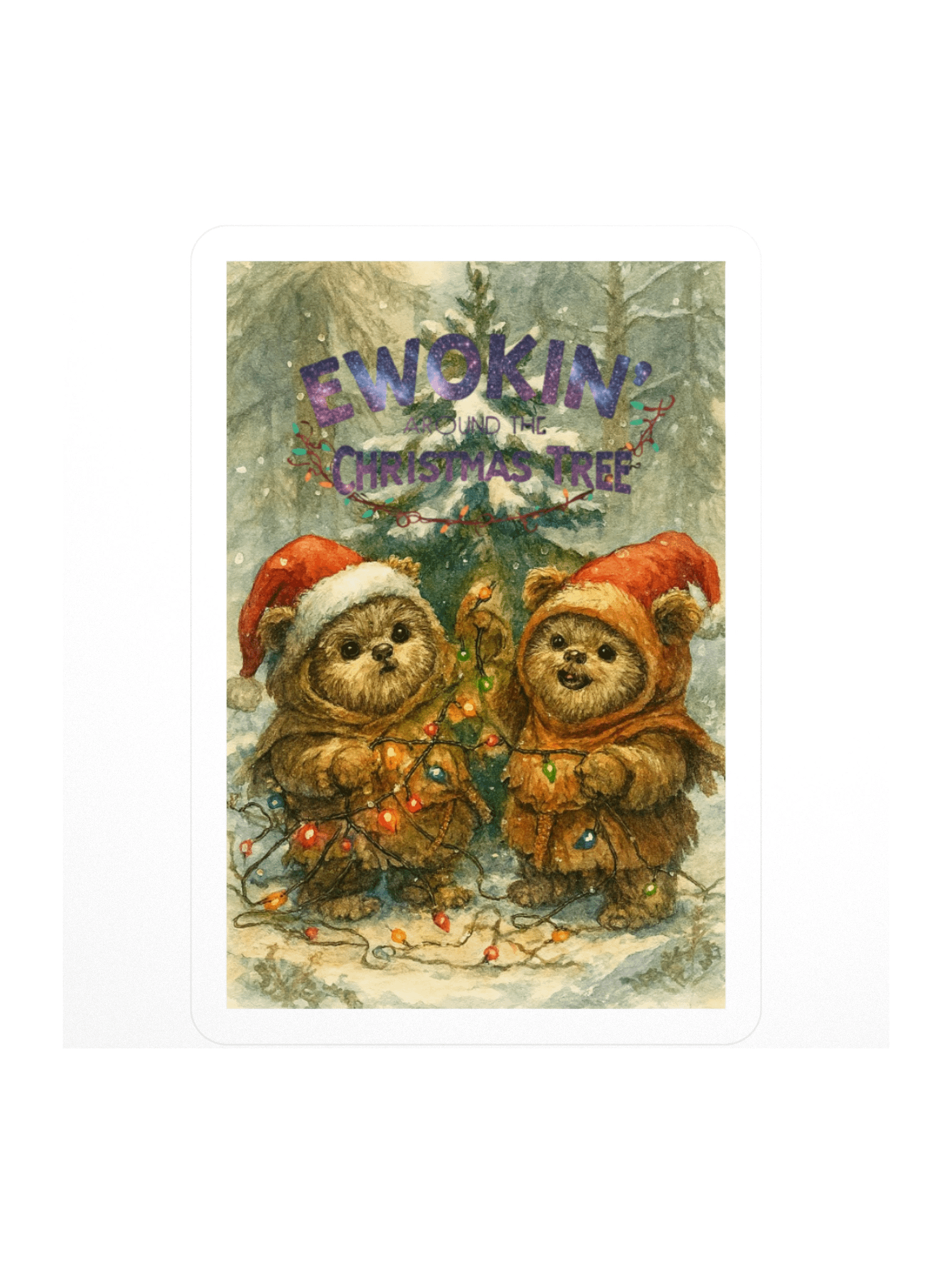 Ewokin' Around Kiss Cut Stickers product image (3)