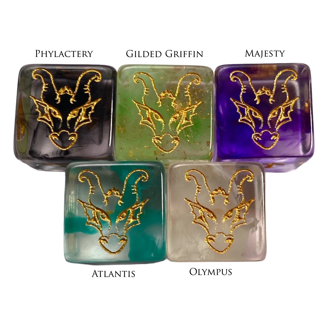 Dice Dragons Guild 7-pc Polyhedral Dice Set product image (5)