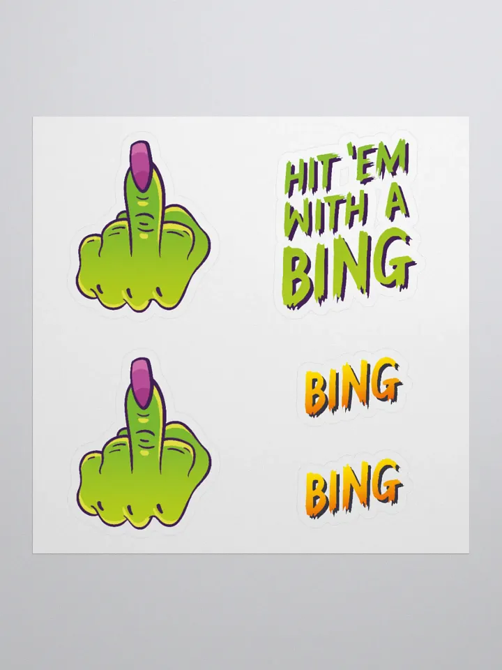 Hit 'em with a Bing Sticker Set product image (2)