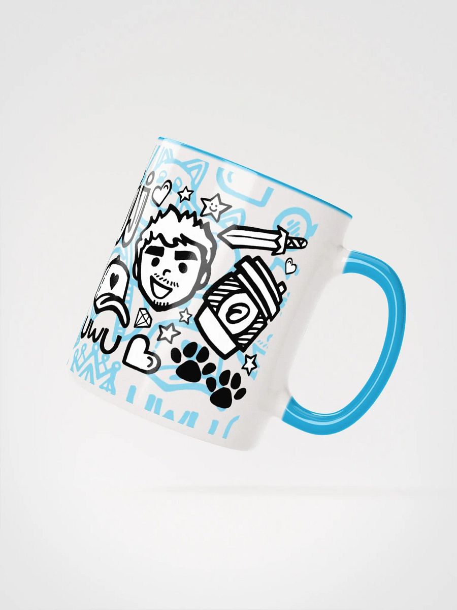 J-Doodle Mug (Bright Blue) product image (5)