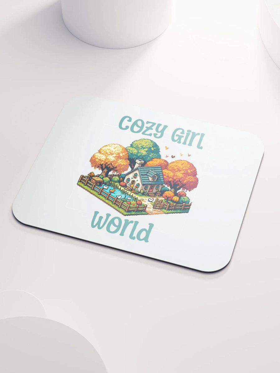 Cute & Cozy Aesthetic Cozy Girl World Mouse Pad product image (3)