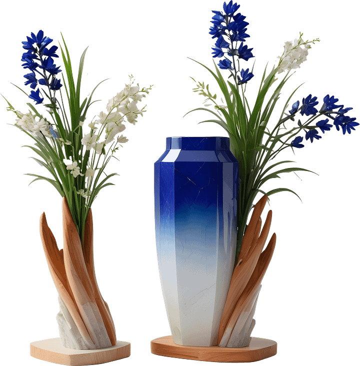 Ocean's Grace – Vase spa decor png product image (1)