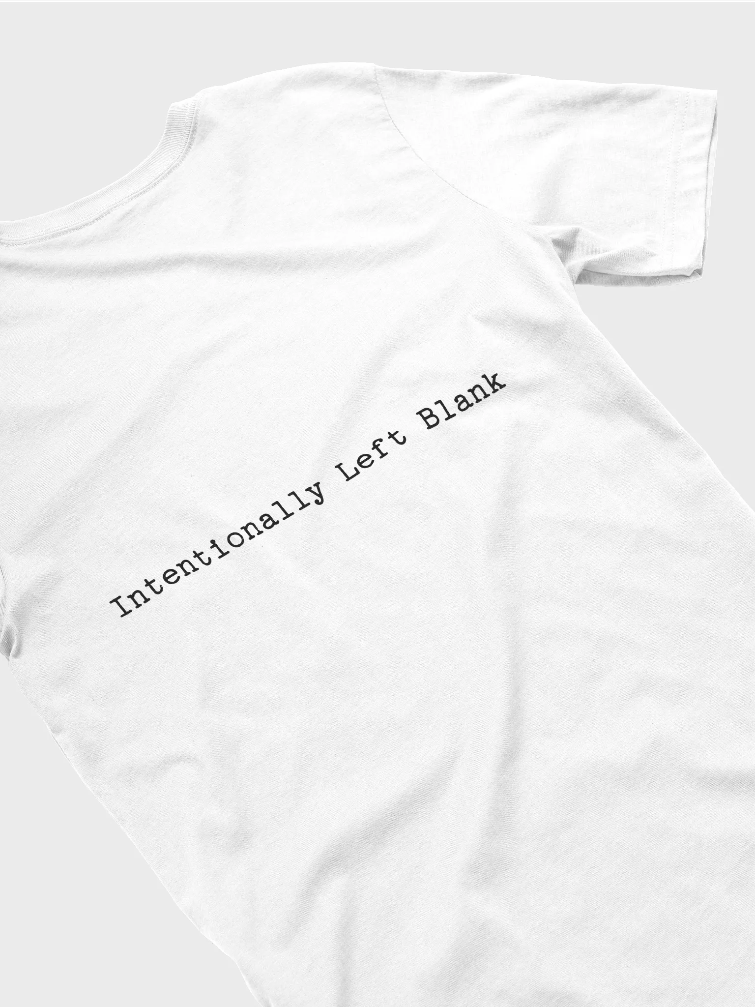 Intentionally Left Blank Printed Supersoft T-Shirt product image (35)