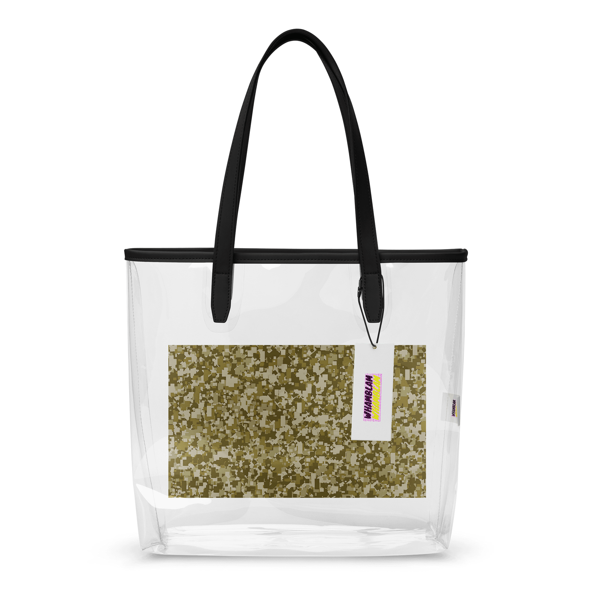 Pixelated Camo Clear Tote Bag product image (1)