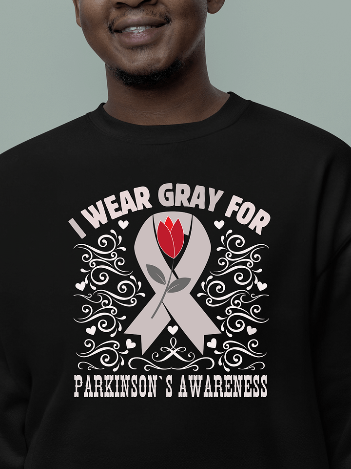 I Wear Gray For Parkinson Awareness, Flourish Heritage Sweatshirt product image (11)
