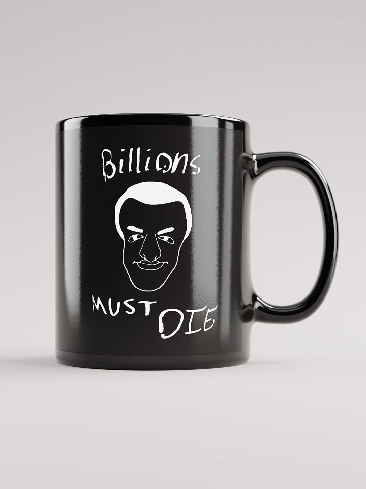 Fishtank Daniel - Billions Must Die Mug BLACK product image (1)