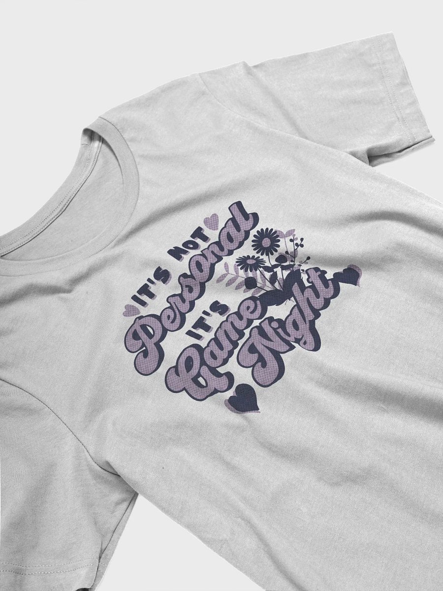 Retro Gamer Girl Shirt, Pretty Board Game Shirt for Women, It's not Personal It's Game night, on Silver product image (4)