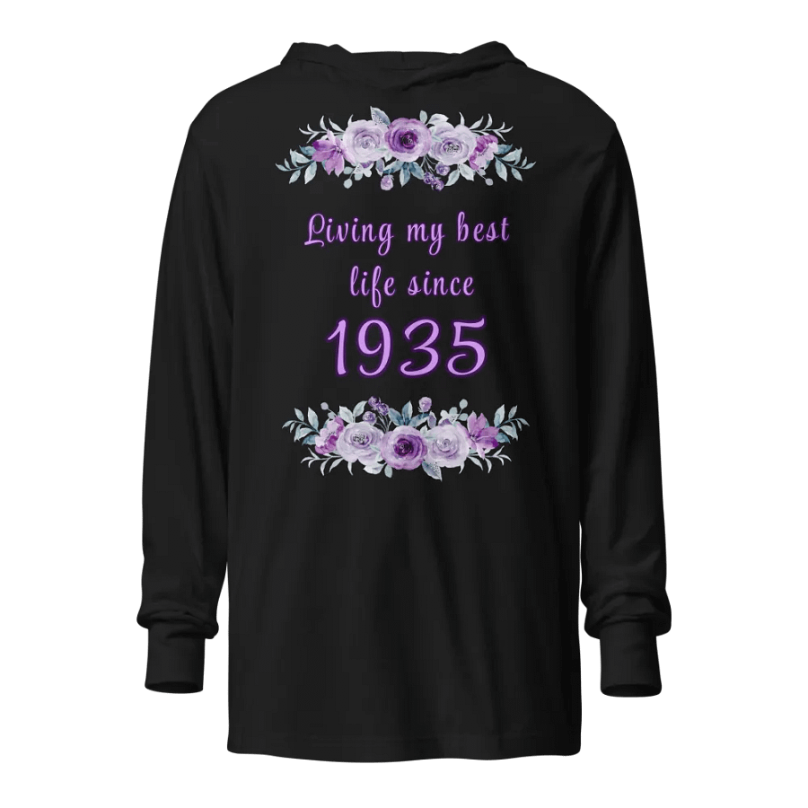 Floral Best Life since 1935 Hooded tee product image (1)