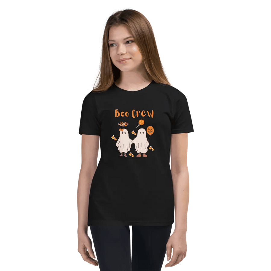 Boo Crew Youth Halloween T-Shirt product image (10)