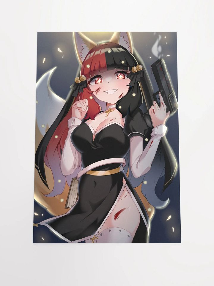 Dark Mode Nun 12x18 Print product image (1)