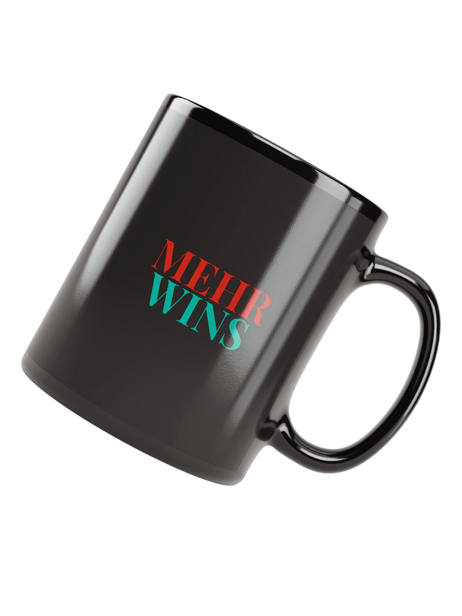 Mehr Wins - Black Mug (Style 3) product image (4)