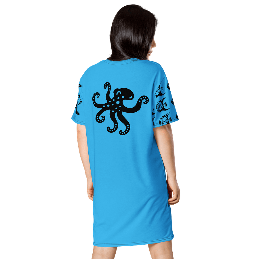 Fish style II. (art by Dina R.) acrylic painting picture - T-Shirt Dress product image (2)