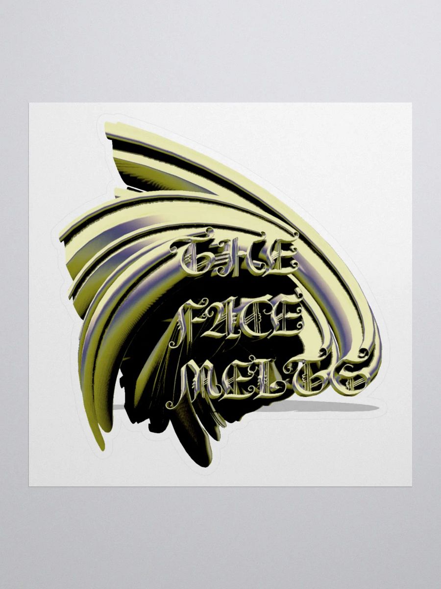 The Face Melts Sticker product image (1)