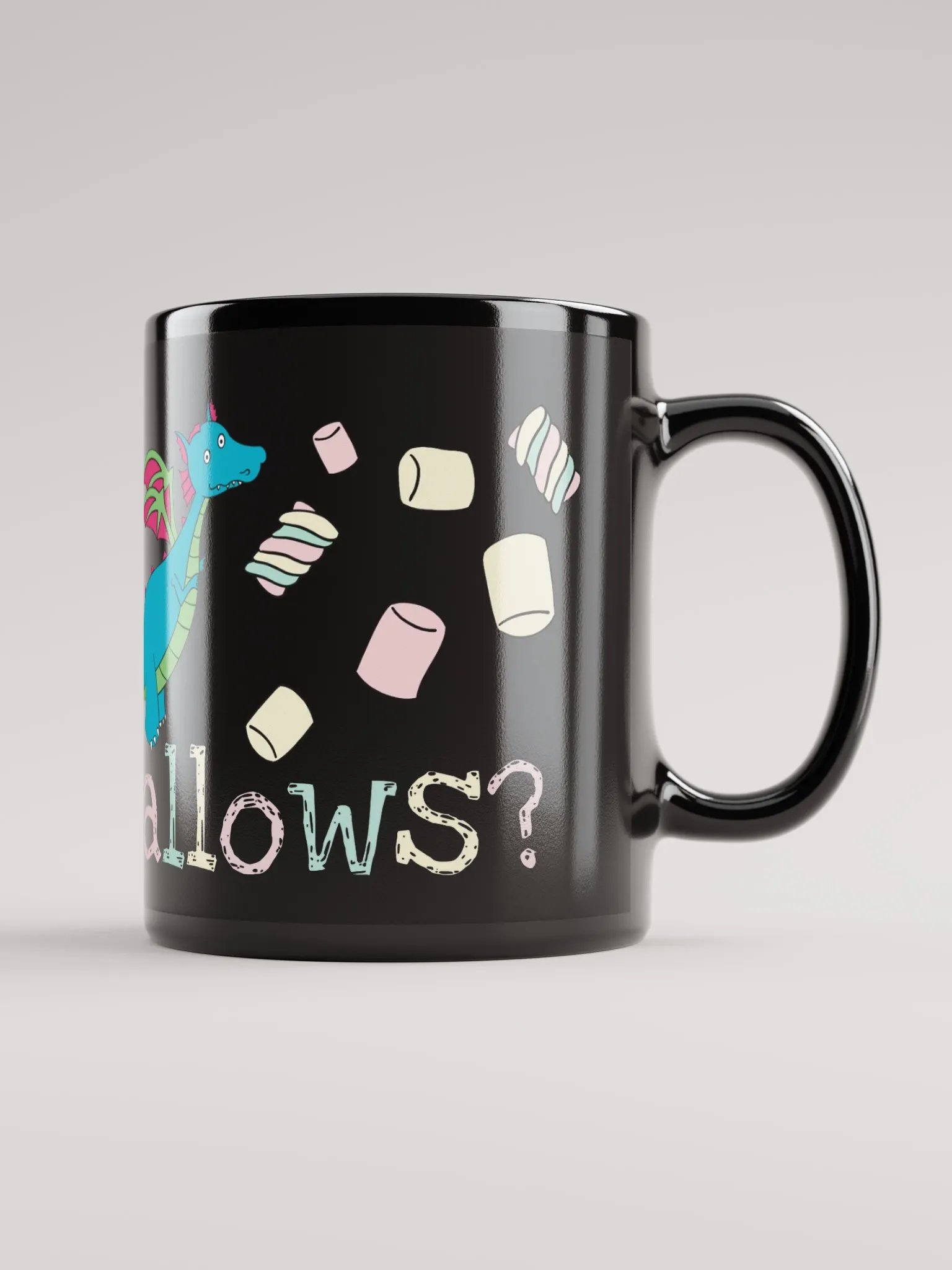 Will there be... Marshmallows? Black mug product image (1)