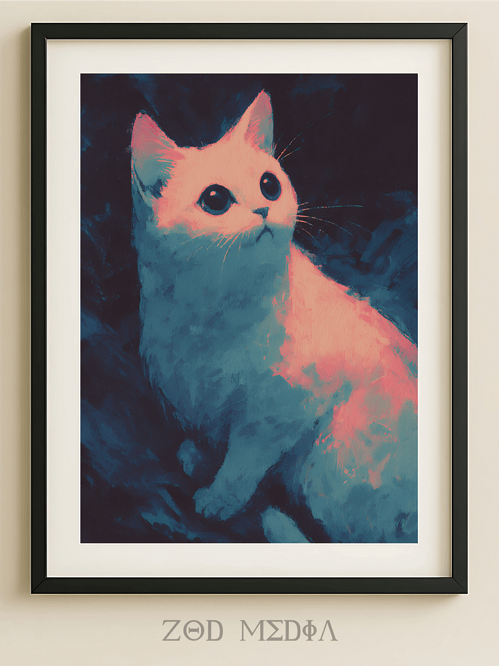 Starlit Whiskers - Cosmic Reverie Art product image (1)