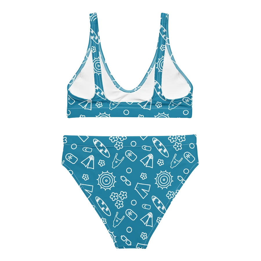 Beach Necessities Pattern High Waisted Bikini product image (3)