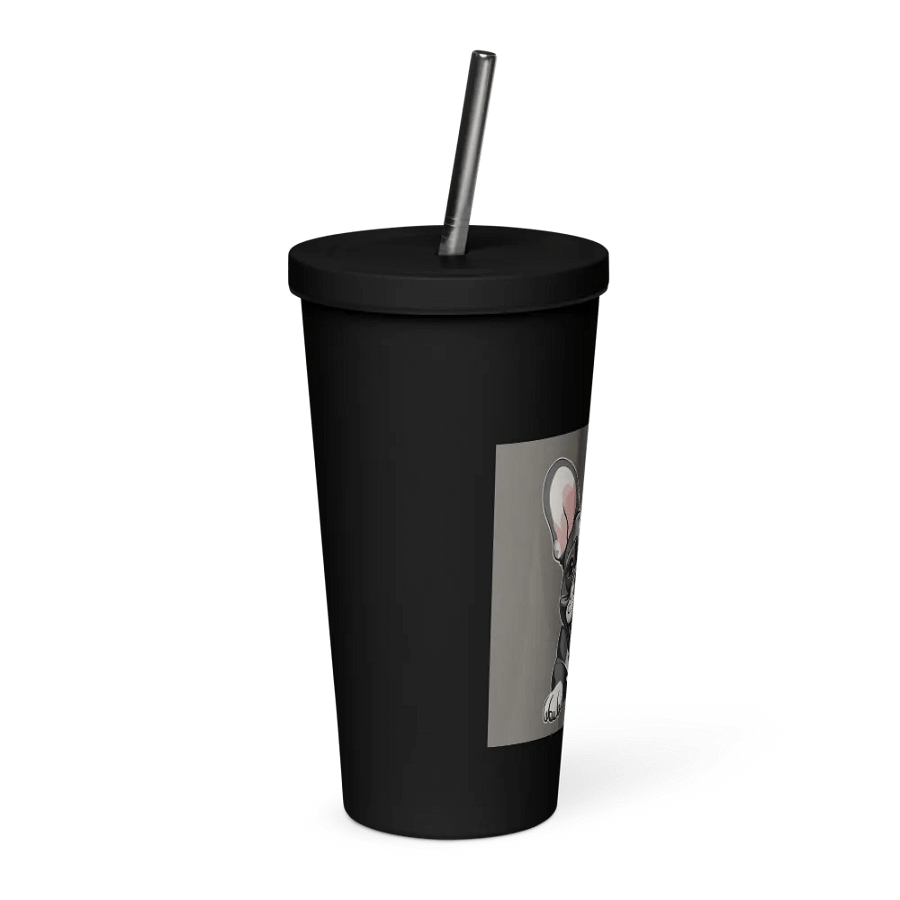 SuperHanktheFrenchie Black Tumbler product image (4)